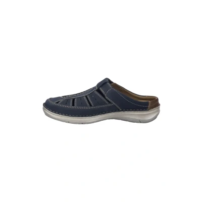 Abbildung von Josef Seibel Herren Kletthalbschuhe New Anvers 76,Weite K (Extra weit),Wechselfußbett,Sneaker,Freizeitschuhe,dunkelblau,43 EU