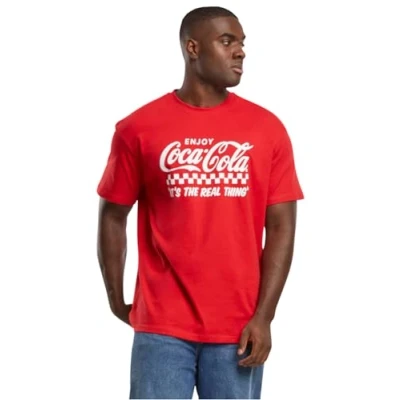 Abbildung von Merchcode COCA COLA Enjoy COKE Tshirt print, Herren, Größe: XL, Cityred