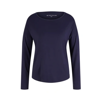 Abbildung von TOM Tailor Nachtwäsche Shirt, Damen, Größe: 38, Dark blue uni