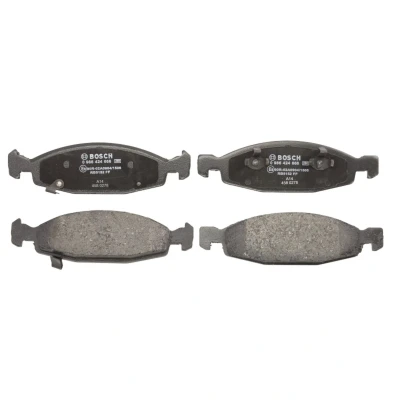 Abbildung von BOSCH 0 986 424 666 Bremsbelagsatz Low Metallic mit akustischer Verschleißwarnung Kolbenclip, Anti Quietsch Blech JEEP: GRAND CHEROKEE 2