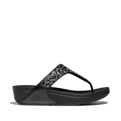 Abbildung von Fitflop Zehentrenner »LULU CRYSTAL«, Sandale, Pantolette mit Schmucksteine