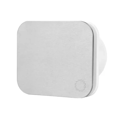 Abbildung von Turbionaire TREND 100 SA Absaugung, Belüftung für Bad, Küche, Wand/Decke, Aluminium Frontplatte matt, Durchmesser 100mm, 35Pa, Rückschlagklappe, Silent 33dB, IPX4
