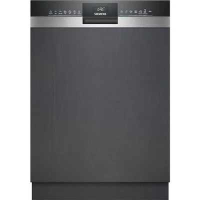 Abbildung von Siemens SN55YS00AE, iQ500 Smarter Geschirrspüler Teilintegriert, 60 cm breit, Made in Germany Besteckkorb, Edelstahl, Zeolith Trocken, extra leise, automatische Türöffnung, aquaStop, varioSpeed