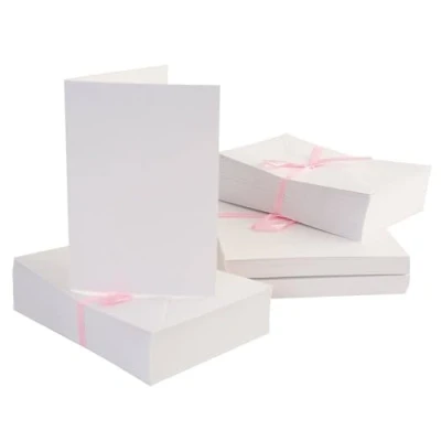 Abbildung von DoCrafts Anita&#039;s 100 Pack Blank Cards White A6 160 x 108 mm) Weiss