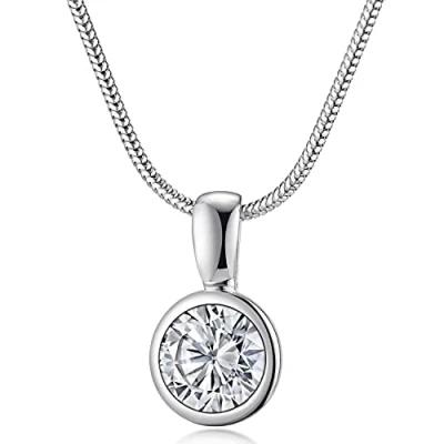 Abbildung von Zirkonia Anhänger Silber 925 rund KA 180 ohne Kette