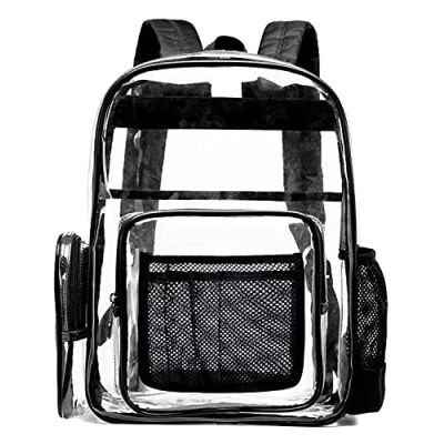 Abbildung von SPEEDEVE Klare Rucksack Transparent wasserdichte Schulrucksack,Schwarz