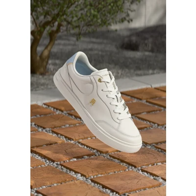Abbildung von Tommy Hilfiger Damen Court Sneaker Essential Chic aus Leder, Weiß (White), 36