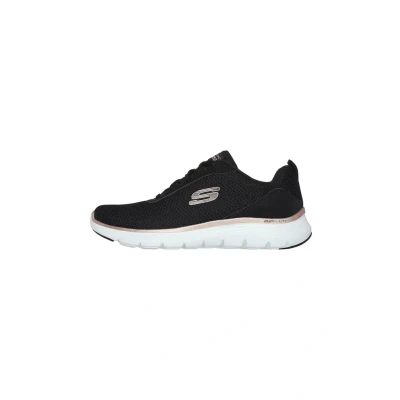 Abbildung von Skechers Damen Sneakers, Black Mesh Rose Gold Trim, 38 EU