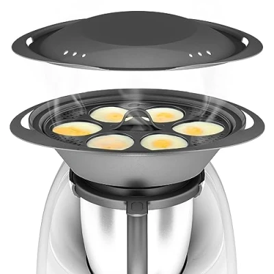 Abbildung von mixegg Pochiereinsatz kompatibel mit Thermomix TM6 TM5 TM31, Eierkocher Eier Pochierer, Zubehör