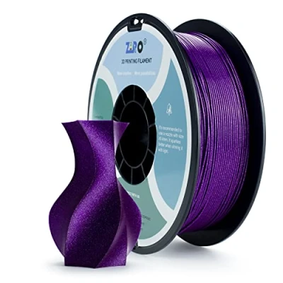 Abbildung von ZIRO PLA Glitter Filament 1.75mm 3D Drucker Diamant Serie 1KG, Dimensional Accuracy +/ 0.03mm, Lila