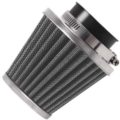 Abbildung von Evermotor Universal Doppelschicht Stahl Filter Luftfilter 52mm 53mm 54mm für Motorrad Scooter ATV Moped
