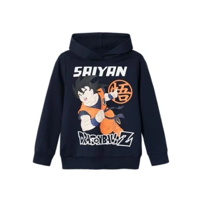 Abbildung von Name it Nkmjam Dragonball Kapuzenpullover für Kinder, Größe: 116, Dark sapphire