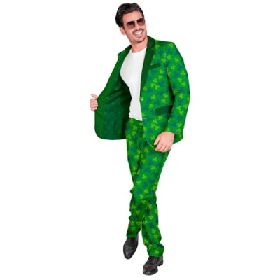 Abbildung von W WIDMANN MILANO Party Fashion St. Patricks Day Anzug Herren, Jackett und Hose, Irland, Kleeblatt