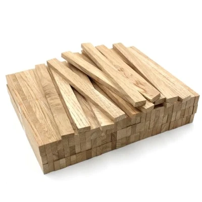 Abbildung von 40x Holzleiste 22x10x250mm Eiche lose Bastelklötzchen zum Basteln Bastelstäbe (Eiche 22x10x250mm)
