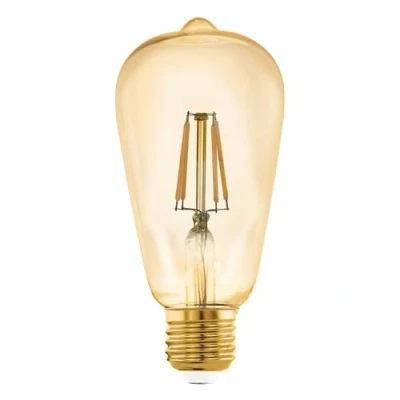 Abbildung von EGLO connect.z Smart Home LED Leuchtmittel E27, ST64, ZigBee, App und Sprachsteuerung Alexa, dimmbar, warmweiß, 500 Lumen, 5,5 Watt, Vintage Glühbirne amber, 1 Stück (1er Pack)