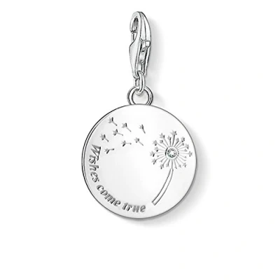 Abbildung von Thomas Sabo Damen Charm Anhänger Pusteblume Wishes Come True 925 Sterling Silber 1457 051 21