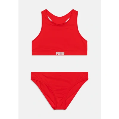 Abbildung von Puma SWIM Girls Racerback Bikini für Kinder, Größe: 128, Red