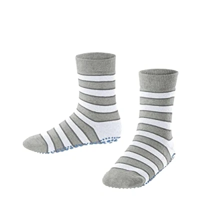 Abbildung von Falke Simple Stripes Silicone NUBS Improved GRIP Socken für Kinder, Größe: 27/30, Storm grey