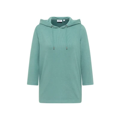 Abbildung von Cecil Struktur Kapuzenpullover, Damen, Größe: XS, Grün