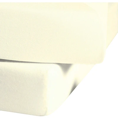 Abbildung von fleuresse Spannbettlaken "Ines hochwertiger Jersey aus reiner Baumwolle," Baumwolle, für Matratzen bis 23 cm Höhe, Bettlaken, Spannbetttuch