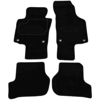 Abbildung von MAMMOOTH A041 SKO65 PRM 01 Fußmattensatz Textil vorne und hinten 4 schwarz Maßgefertigt SKODA: Octavia 2 Combi, II Hatchback