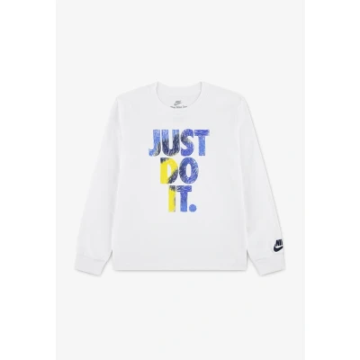 Abbildung von Nike Sportswear CLUB Revealed Langarmshirt für Kinder, Größe: 116/122, White