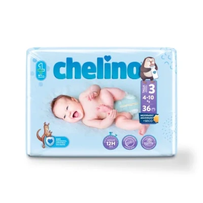 Abbildung von Chelino Babywindel Größe 3 (4—10 kg), 36 Einheiten (1 Packung)