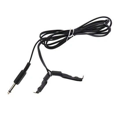 Abbildung von Create idea Tattoo RCA Clip Code Flexible Maschine Power Hook Line Kabel Draht Adapter mit Standard 1/4 Zoll Phono Stecker