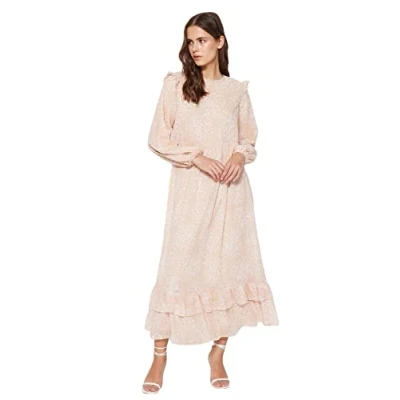 Abbildung von Trendyol Damen Dress line Kleid Rosa A Linie, Light pink, s