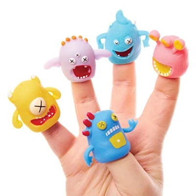 Abbildung von Baker Ross FX670 Monster Fingerpuppen 10er Packung, Partytütenfüller für Kinder