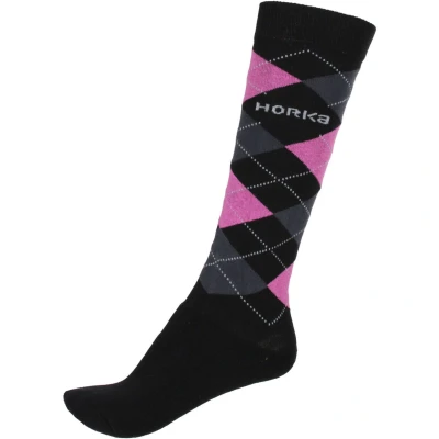 Abbildung von Horka Socken Schwarz Rosa M