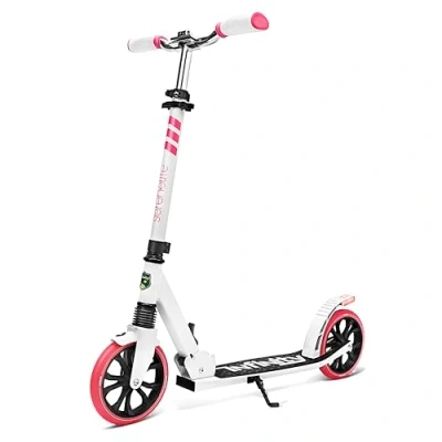 Abbildung von SereneLife Roller für Kinder &amp; Erwachsene, Unisex Tretroller, Cityroller, klappbar höhenverstellbar, Big Wheel Scooter bis 120 kg belastbar, Kinderroller, Kickscooter große Räder Junge Mädchen