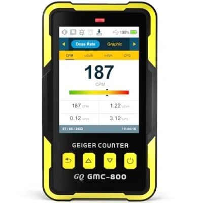 Abbildung von Nuklearstrahlungsdetektor GQ GMC 800 Geigerzähler USA Designprodukt US Nationalstandard Dosimeter Datenspeicherung &amp; globaler Austausch Beta Gamma Röntgenstrahlung Tragbares Multifunktionsgerät