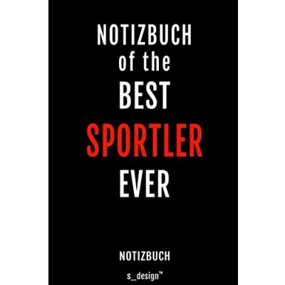 Abbildung von Notizbuch für Sportler: Originelle Geschenk Idee [120 Seiten liniertes blanko Papier]