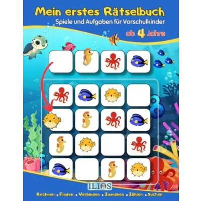 Abbildung von Mein erstes Rätselbuch: Spiele und Aufgaben für Vorschulkinder: Ab 4 Jahren Spielend Zahlen Rechnen lernen; Arbeitsbuch Vorschule Grundschule (Übungshefte die Vorschule, Band 4)
