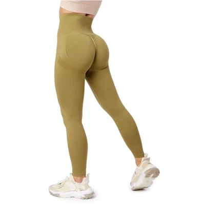 Abbildung von Bellivalini PUSH UP Leggings Hosen, Damen, Größe: Large, Khaki