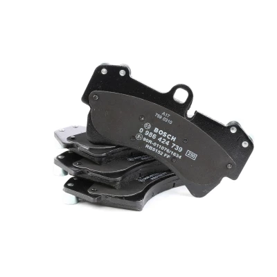 Abbildung von BOSCH 0 986 424 739 Bremsbelagsatz Low Metallic mit Anti Quietsch Blech VOLKSWAGEN: Touareg I, AUDI: Q7, PORSCHE: Cayenne