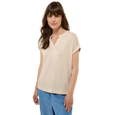 Abbildung von Cecil Damen B323376 T Shirt, Pearl Beige, M