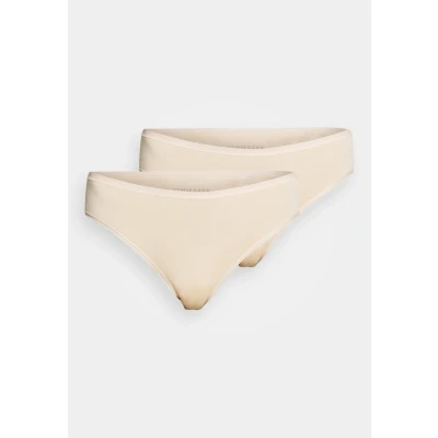 Abbildung von Schiesser 2PACK SLIP Organic Cotton 95/5 Slip, Damen, Größe: 36, Sand