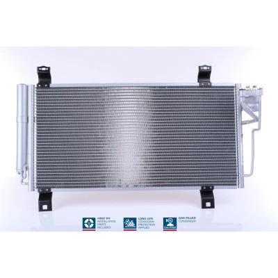 Abbildung von NISSENS 940032 Klimakondensator mit Trockner Aluminium 690 R 134a MAZDA: 6 Saloon, Estate