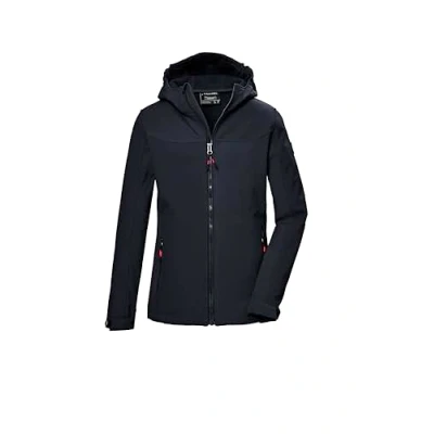 Abbildung von killtec Mädchen Softshelljacke/Outdoorjacke mit Kapuze KOS 145 GRLS SFTSHLL JCKT, dunkelnavy, 164, 43258 000