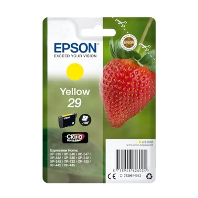 Abbildung von Epson,235M145,Original AA829 TinteErdbeere, XP 235 332XP 335 432 435 245 342XP 345 442 445 247 257 255 352 355 452 455, (gelb)