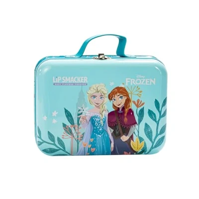 Abbildung von Lip Smacker Frozen Tin Lunch Box, All in One Make up Set für Kinder mit Gesichts , Lippen und Nagel Inklusive Zubehör den Perfekten Prinzessinnen Look