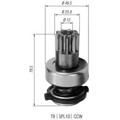 Abbildung von MAGNETI MARELLI 940113020183 Ritzel, Starter