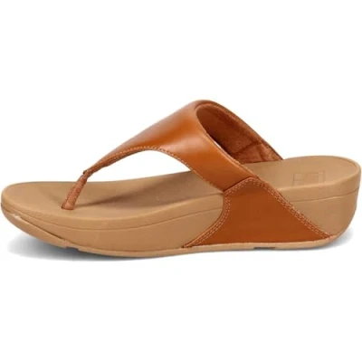 Abbildung von Fitflop Damen Lulu Leather Toe Post Flipflop, Rose Gold, 37.5 EU