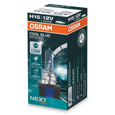 Abbildung von OSRAM 64176CBN Glühlampe, Fernscheinwerfer H15 12V 55/15W 3700K Halogen VOLKSWAGEN: Golf 7 Variant, 6, 7, AUDI: A6 C7 Saloon, Avant
