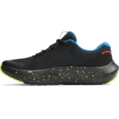 Abbildung von Under Armour Surge 4 Laufschuh Straße für Kinder, Größe: 35.5, Black Schuhe
