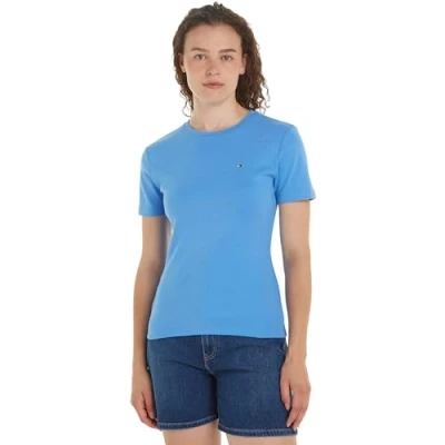 Abbildung von Tommy Hilfiger NEW SLIM CODY Tshirt basic, Damen, Größe: 3XL, Blue spell