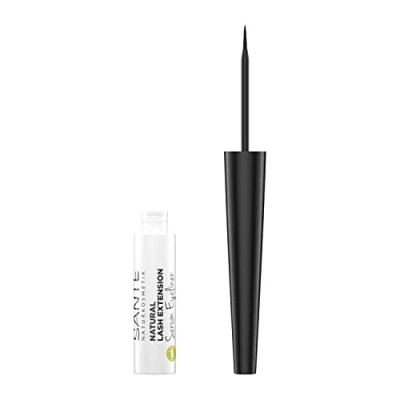 Abbildung von SANTE Naturkosmetik Wimpernverlängernder Serum Eyeliner, Wimpernserum für verlängerte volle Wimpern, Eyeliner einen präzisen Lidstrich, Natural Lash Extension,1 x 3,5 ml
