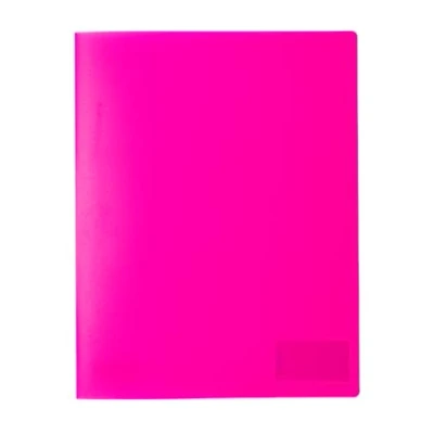 Abbildung von HERMA 19638 Schnellhefter A4 Transluzent Neon Pink Rosa, 3 Stück, Sichthefter aus Kunststoff mit Beschriftungsetikett, Einstecktasche &amp; Metallheftzunge, Plastik Set für Schule Büro